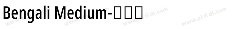 Bengali Medium字体转换